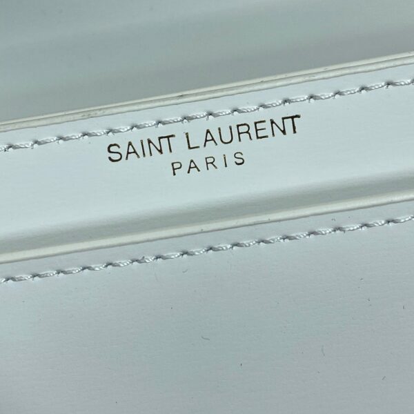 VOLTAIRE HALF-MOON SHOULDER BAG 24 IN WHITE CALFSKIN GOLD METALLIC