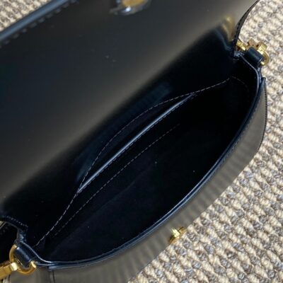 img_aed707d3_20240924_i1727158872_5782_6_jpg VOLTAIRE TOP HANDLE IN BOX 21 IN BLACK CALFSKIN GOLD HARDWARE