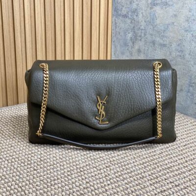 img_aed707d3_20241013_i1728802709_2594_4_jpg CALYPSO 36 CHAIN BAG IN DARK GREEN LAMBSKIN