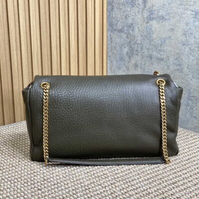 img_aed707d3_20241013_i1728802709_383_5_jpg CALYPSO 36 CHAIN BAG IN DARK GREEN LAMBSKIN