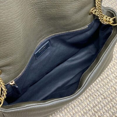 img_aed707d3_20241013_i1728802709_7077_3_jpg CALYPSO 36 CHAIN BAG IN DARK GREEN LAMBSKIN