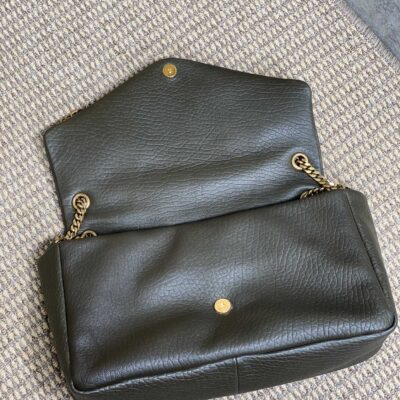 img_aed707d3_20241013_i1728802709_7714_1_jpg CALYPSO 36 CHAIN BAG IN DARK GREEN LAMBSKIN