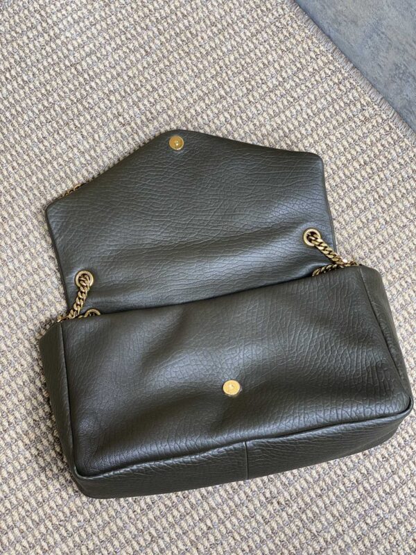img_aed707d3_20241013_i1728802709_7714_1_jpg CALYPSO 36 CHAIN BAG IN DARK GREEN LAMBSKIN