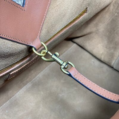 Y TOTE BAG 39 IN TAWNY BROWN CALFSKIN