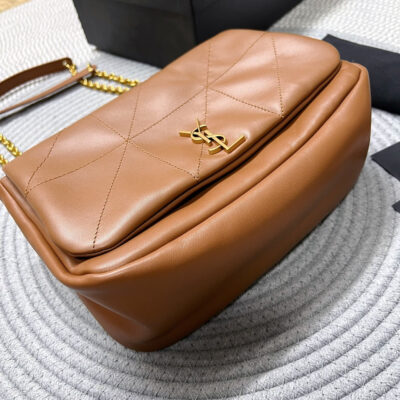 JAMIE 4.3 SMALL BAG 25 IN TAWNY BROWN LAMBSKIN GOLD HARDWARE