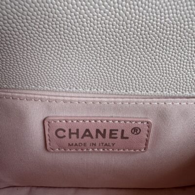BOY BAG MEDIUM 25 IN PINK NUDE CALFSKIN