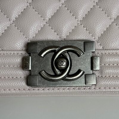 BOY BAG MEDIUM 25 IN PINK NUDE CALFSKIN