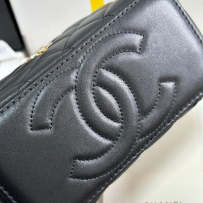 img_b885826e_20240322_i1711121719_5272_2_jpg VANITY CASE 18 IN BLACK CALFSKIN GOLD HARDWARE