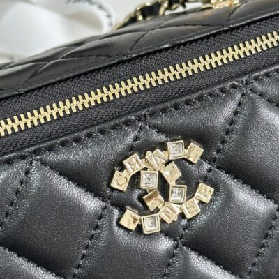 img_b885826e_20240322_i1711121720_1816_5_jpg VANITY CASE 18 IN BLACK CALFSKIN GOLD HARDWARE