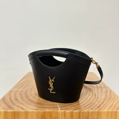 MINI 29 BLACK SOLF CALFSKIN BASKET BAG