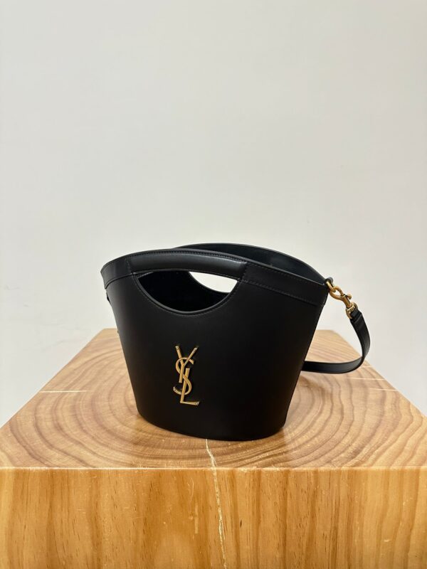 MINI 29 BLACK SOLF CALFSKIN BASKET BAG