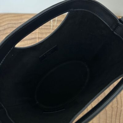 MINI 29 BLACK SOLF CALFSKIN BASKET BAG