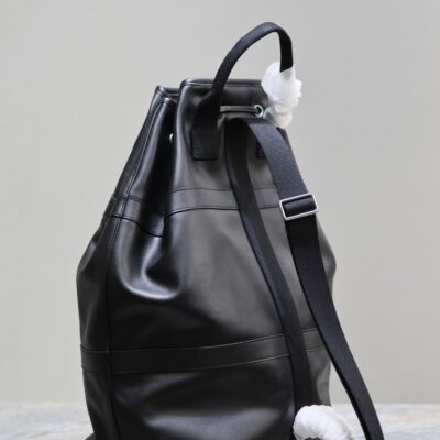 RIVE GAUCHE BACKPACK 49 IN BLACK CALFSKIN