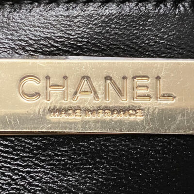 CC SMALL 30 SHOPPING BAG IN BLACK CALFSKIN