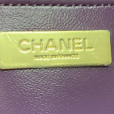 CC SMALL 30 SHOPPING BAG IN VIOLET PURPLE CALFSKIN