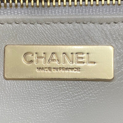 CC MINI 23 SHOPPING BAG IN WHITE CALFSKIN