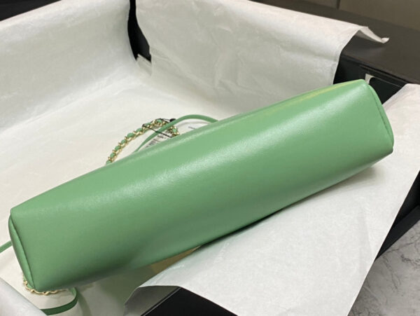 img_cf773044_20240515_i1715751806_9475_2_jpg CC MINI 23 SHOPPING BAG IN GREEN MINT CALFSKIN