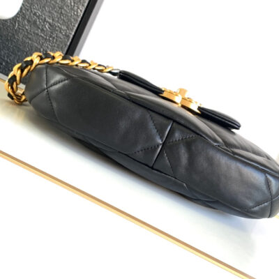 img_d0c94e6f_20231119_i1700389604_3010_3_jpg CC LARGE 30 HOBO BAG IN BLACK CALFSKIN MIX METAL HARDWARE