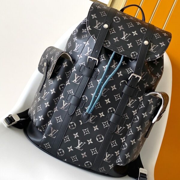 img_d85368cf_20240908_a1725779149217_3118_jpg CHRISTOPHER BACKPACK 48 IN BLACK WHITE MONOGRAM CALFSKIN