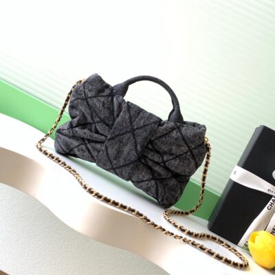 img_ecb71349_20251019_i1760850941148_4323_0_2_jpg CHANEL 25S MAXI BOW BAG 26 IN DARK GREY DENIM WITH GOLD HARDWARE