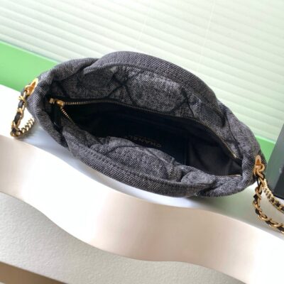 img_ecb71349_20251019_i1760850942306_1751_0_7_jpg CHANEL 25S MAXI BOW BAG 26 IN DARK GREY DENIM WITH GOLD HARDWARE