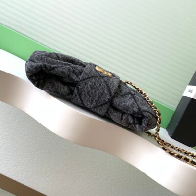 img_ecb71349_20251019_i1760850942324_5001_0_3_jpg CHANEL 25S MAXI BOW BAG 26 IN DARK GREY DENIM WITH GOLD HARDWARE