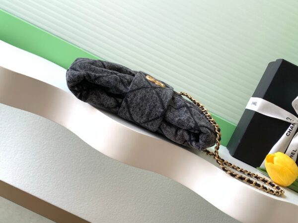 img_ecb71349_20251019_i1760850942324_5001_0_3_jpg CHANEL 25S MAXI BOW BAG 26 IN DARK GREY DENIM WITH GOLD HARDWARE
