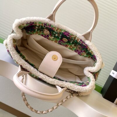 CHANEL 25S SHOPPING BAG 34 IN MULTICOLOR TWEED