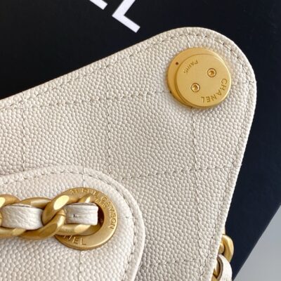 img_ecb71349_20251202_i1764654715788_8546_0_6_jpg CHANEL 25S HOBO BAG 30 IN LIGHT BEIGE CAVIAR LEATHER WITH GOLD HARDWARE