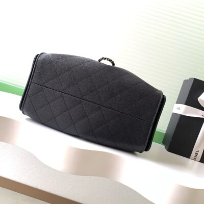 img_ecb71349_20251204_i1764828185279_9549_0_3_jpg CHANEL 26S HOBO BAG 30 IN BLACK CAVIAR CALFSKIN DARK SILVER HARDWARE