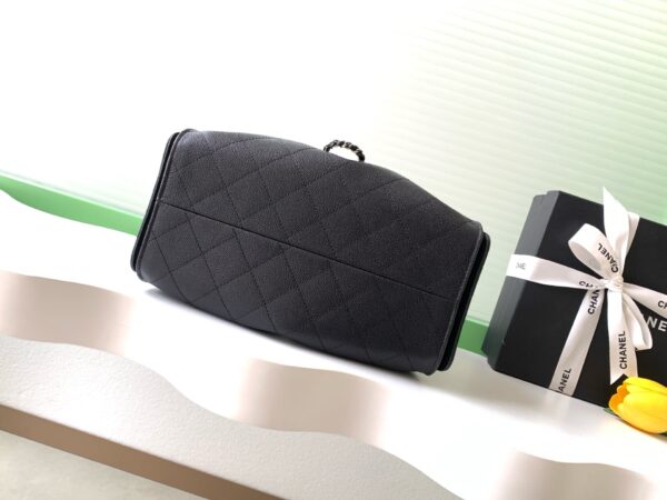 img_ecb71349_20251204_i1764828185279_9549_0_3_jpg CHANEL 26S HOBO BAG 30 IN BLACK CAVIAR CALFSKIN DARK SILVER HARDWARE
