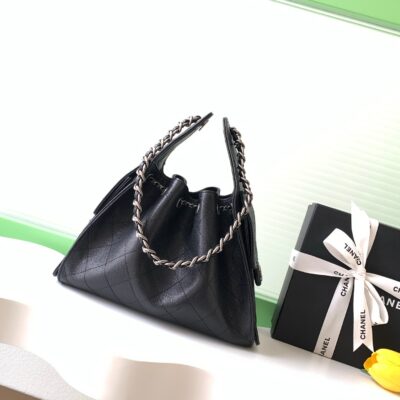 img_ecb71349_20251204_i1764828185984_4011_0_2_jpg CHANEL 26S HOBO BAG 30 IN BLACK CAVIAR CALFSKIN DARK SILVER HARDWARE