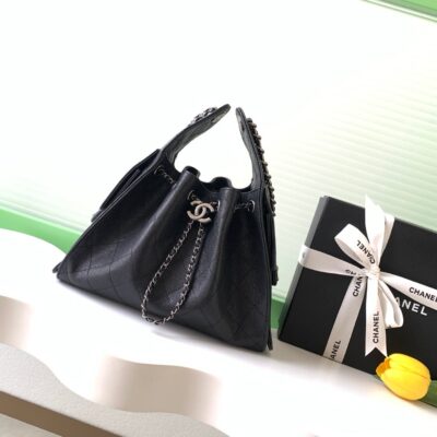 img_ecb71349_20251204_i1764828186977_7073_0_0_jpg CHANEL 26S HOBO BAG 30 IN BLACK CAVIAR CALFSKIN DARK SILVER HARDWARE