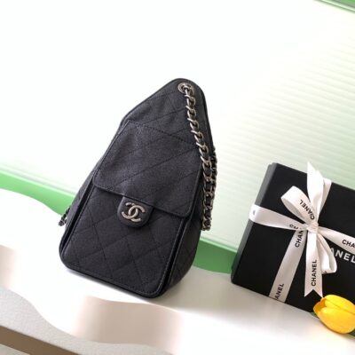 img_ecb71349_20251204_i1764828186997_3215_0_1_jpg CHANEL 26S HOBO BAG 30 IN BLACK CAVIAR CALFSKIN DARK SILVER HARDWARE