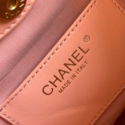 CHANEL 26S HAND BAG 32 IN PINK LAMBSKIN GOLD HARDWARE