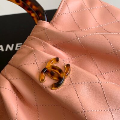 CHANEL 26S HAND BAG 32 IN PINK LAMBSKIN GOLD HARDWARE