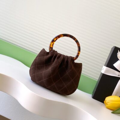 img_ecb71349_20251210_i1765342604126_2355_0_2_jpg CHANEL 26S HAND BAG 12 IN DARK BROWN SUEDE GOLD HARDWARE