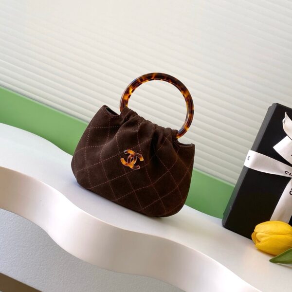 img_ecb71349_20251210_i1765342604552_9672_0_0_jpg CHANEL 26S HAND BAG 12 IN DARK BROWN SUEDE GOLD HARDWARE