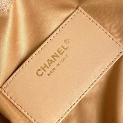 CHANEL 26S HOBO BAG 30 IN DARK BEIGE CAVIAR CALFSKIN GOLD HARDWARE