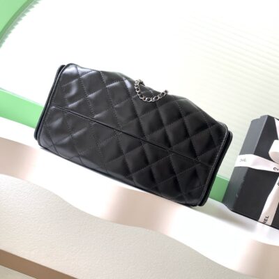 CHANEL 26S HOBO BAG 30 IN BLACK CALFSKIN