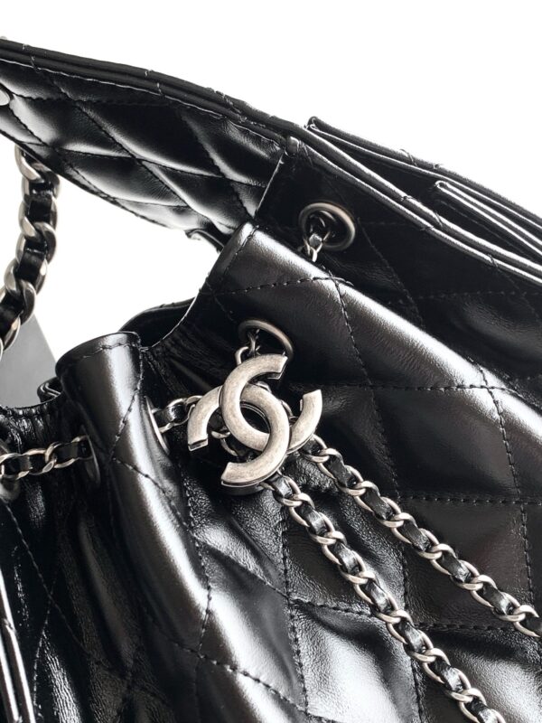 CHANEL 26S HOBO BAG 30 IN BLACK CALFSKIN