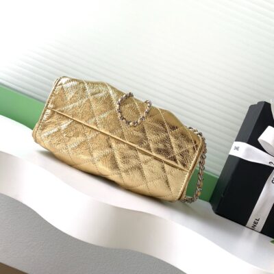 img_ecb71349_20260703_i1783055865006_6080_0_3_jpg CHANEL 26S HOBO BAG 22 IN GOLD METALLIC CRINKLED CALFSKIN SILVER HARDWARE