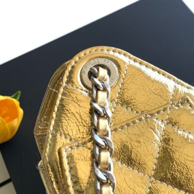img_ecb71349_20260703_i1783055865045_4466_0_5_jpg CHANEL 26S HOBO BAG 22 IN GOLD METALLIC CRINKLED CALFSKIN SILVER HARDWARE