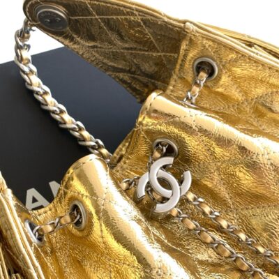 img_ecb71349_20260703_i1783055916897_2210_0_4_jpg CHANEL 26S HOBO BAG 30 IN GOLD METALLIC CRINKLED CALFSKIN SILVER HARDWARE