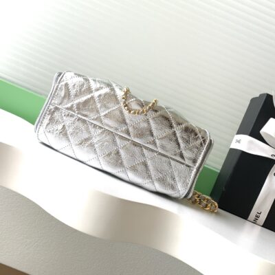 img_ecb71349_20260703_i1783055956825_7180_0_3_jpg CHANEL 26S HOBO BAG 22 IN SILVER METALLIC CRINKLED CALFSKIN GOLD HARDWARE
