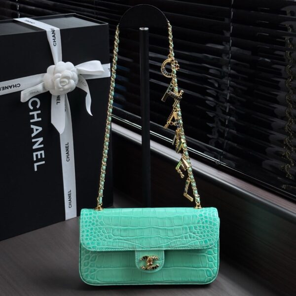 img_ecb71349_20260718_i1784332509727_3518_0_0_jpg CHANEL 26S WALLET ON CHAIN 22 IN TIFFANY BLUE CROCODILE-EMBOSSED CALFSKIN GOLD HARDWARE