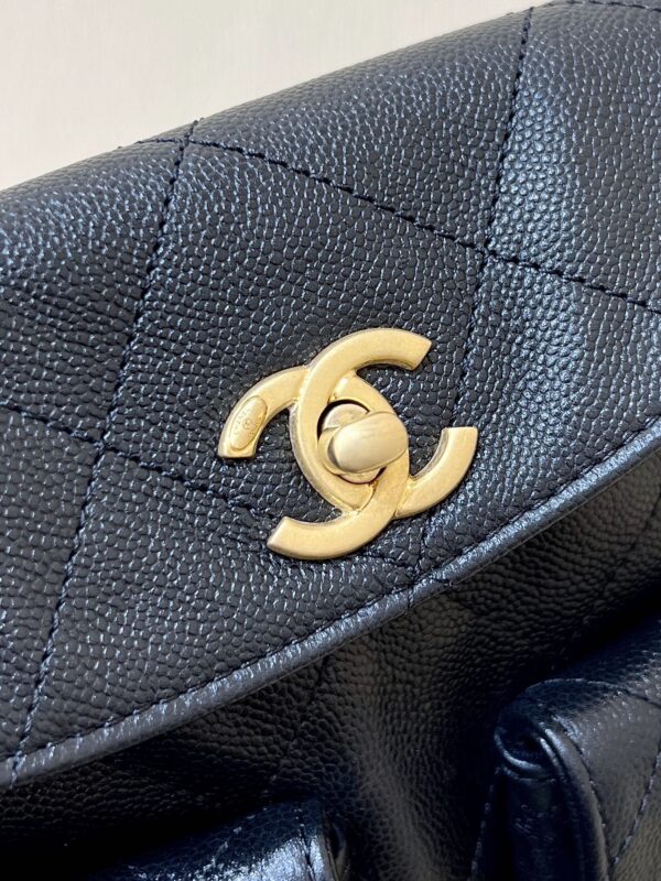 img_f3c7fd90_20250303_i1740998436890_9566_0_8_jpg CHANEL 25S HOBO BAG 24 IN BLACK HAAS SOFT COWHIDE FABRIC