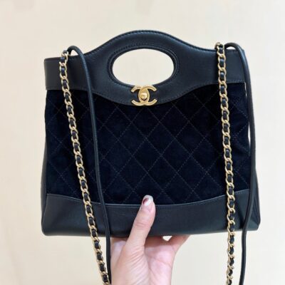 img_f3c7fd90_20250312_i1741762799117_8804_0_0_jpg CHANEL 25S MINI SHOPPING BAG 23 IN BLACK LAMBSKIN AND SUEDE