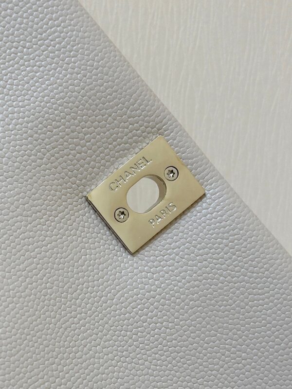CHANEL 25S COCO CRUSH HANDLE 18 IN NUDE CALFSKIN GOLD HARDWARE