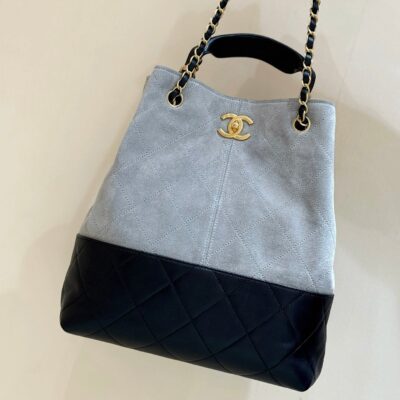 img_f3c7fd90_20250701_i1751352493287_391_0_1_jpg CHANEL 25S SHOPPING BAG 33 IN GREY AND BLACK SUEDE CALFSKIN